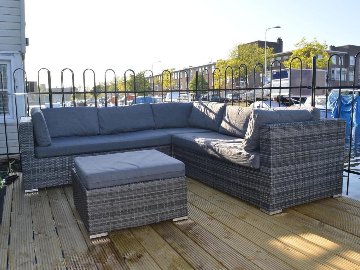 Beautiful Houseboat With Terrace Jacuzzi Hotell Haag Exteriör bild